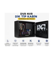Weberox Weberbox WB-PRO4511 Dvr Nvr Güvenlik Kamera Kabini 35X45X11 cm Kilitli Metal Kutu Güvenlik Sistem Kabini