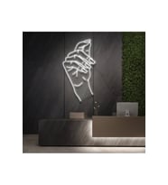 El Figürlü Neon Tabela