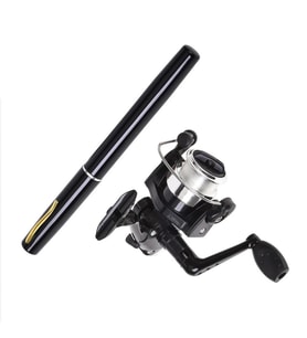 Valkyrie 1 Metre Teleskopik 5.1.1 Mini Cep Olta Seti Kalem Spin Kamış Olta