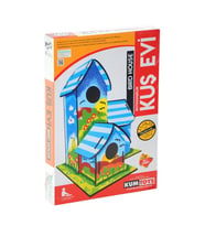 5269 Boyanabilir 3'lü Kuş Evi - Bird House