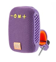 EtaShop Bisiklet Bluetooth Hoparlör Taşınabilir Su Geçirmez  Çift Bağlantı FM Radyo Mor (Siyah)