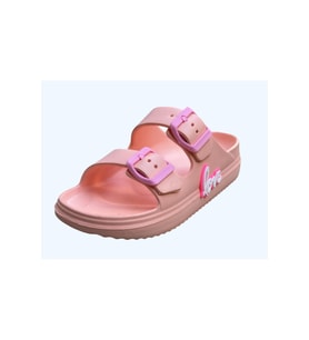 Çift Tokalı Plaj-havuz-bahçe-tatil-günlük Açık Stickerlı Çocuk Terliği