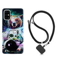 Casper E30 F20 X20 Kılıf Boyun Askılı Silikon Astronot Panda 1755