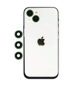 Newface Apple iPhone 14 Shine Kamera Lens - Yeşil