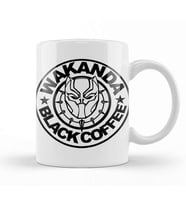 Black Panter Marvel Wakanda Black Coffee Kupa Bardak Porselen