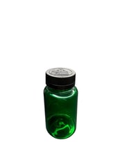 150ml yeşil tablet şişesi siyah kapak, 12 adet, tablet şişesi, ecza şişesi, kozmetik şişe