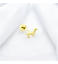 Glorria Altın Köpek Helix Piercing