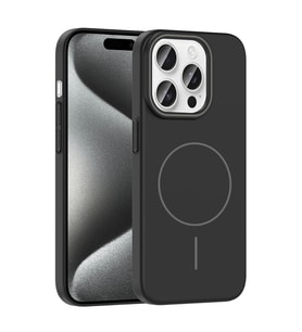 Apple iPhone 15 Pro Kılıf M-safe Şarj Özellikli Zore Ruby Sert Kapak