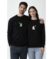DİNO KOMBİN SWEATSHİRT (Siyah)