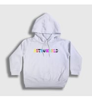 Presmono Unisex Çocuk Beyaz Astroworld Travis Scott Kapüşonlu Sweatshirt 45089tt (Beyaz)