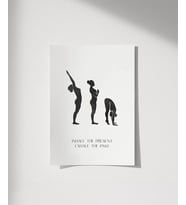 Çerçevesiz Poster Geçmişi Bırak (Çok Renkli)