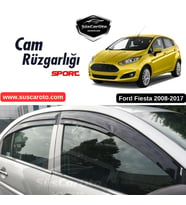Ford Fiesta 2008-2017 Uyumlu Mugen Cam Rüzgarlığı Seti Piano Black 4'lü İthal