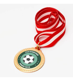 Kişiye Özel İsme Özel Yılın Futbolcusu Madalyonu Madalyası