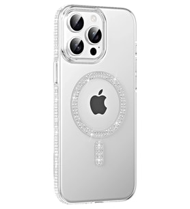 Durukar® iPhone 14 Pro Max Move Taşlı Magsafe Kapak - Natural Grey