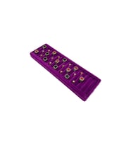 Yüzük Küpe Koldüğmesi Takı Standı Mor Uzun 34 x 11 Cm