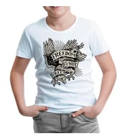 Eagle Freedom is not Free Beyaz Çocuk Tshirt