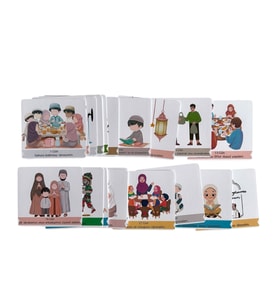 30 Adet Ramazan Etkinlik Kartları 9x10 cm (Çok Renkli)