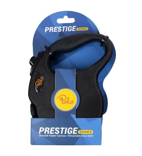 Polo Prestige Flexi Siyah Otomatik Köpek Tasma S 4M/10Kg