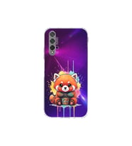 Huawei Nova 5T ile Uyumlu Splash Tilki Tasarımlı Şeffaf Silikon Kılıf