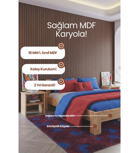 Letto Çift Kişilik MDF Karyola