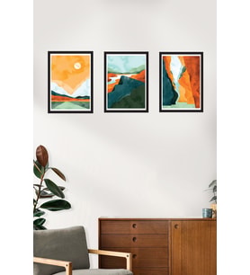 Minimal Soyut Ahşap Dekor Tablo 17x23  M8 (Beyaz)