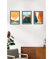 Minimal Soyut Ahşap Dekor Tablo 17x23  M8 (Beyaz)
