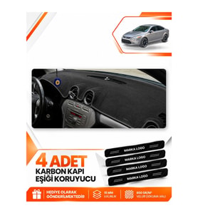 FORD MONDEO MK4 (2008-2014) Uyumlu Ön Torpido Koruma Kılıfı Halısı - Siyah