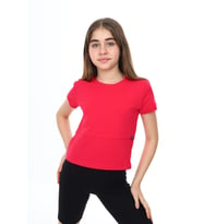 Toontoy Kız Çocuk Tişört (Koyu Fuşya)