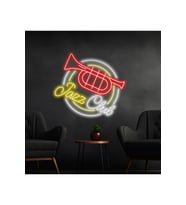 Jazz Club Yazılı ve Şekilli Neon Tabela
