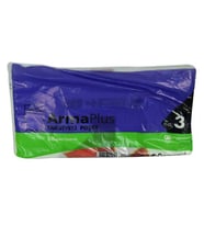 ArmaPlus Takviyeli Kalın Baskılı Beyaz Çanta Poşet Torba - 3 No - 33x45 Cm. - 50 Adetlik Paket