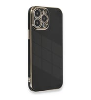 Apple İphone 13 Pro Max Kılıf Volet Silikon - Siyah