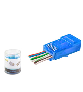 Cat6 Ez Rj45 Konnektör - 100 Adet Mi / Özel Plastik Kutulu ND2404
