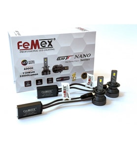 H7 LED XENON LED HEADLİGHT FEMEX GT NANO CSP LEXTAR