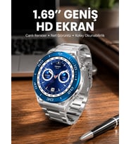 Akıllı Saat 1.62 İnç Ultimate Nabız Sensörlü Sesli Görüşme Yapabilen Yeni Nesil