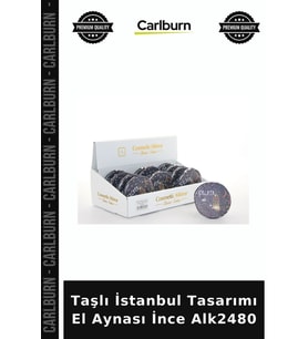 Taşlı İstanbul Tasarımı El Aynası İnce Nostaljik Hediyelik Kadın Aksesuarı Özel Parça