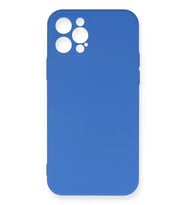 Newface Apple iPhone 12 Pro Max Kılıf Nano içi Kadife Silikon - Mavi