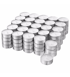 Beyaz Mum 100 Adet 3,8 cm 100Lü Beyaz Mum Mini Mumlar