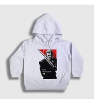 Presmono Unisex Çocuk Beyaz Geralt Of Rivia V2 Dizi Witcher Kapüşonlu Sweatshirt 321231tt
