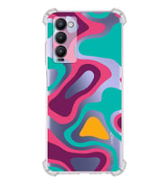 PrintiFy Tecno Camon 18 Uyumlu Köşe Korumalı Renkli Desen Tasarımlı Şeffaf Silikon Kılıf