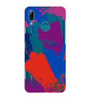 Huawei P Smart 2019 Uyumlu Kapak Brush Stroke Tasarımlı Şeffaf Silikon Kılıf
