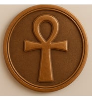 Ankh – Mısır yaşam sembolü – El Yapımı Büyük Boy Bakır Tılsım 40cm