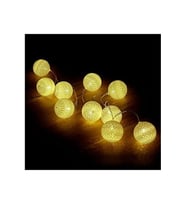 2 Metre 10’lu Top LED Işık - Pilli Gün Işığı Dekoratif Aydınlatma