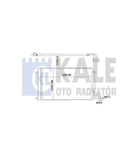 Volkswagen Polo 2008- Skoda Rapid 2008- Klima Radyat&ouml;r&uuml; 614X331X16 6R0820411AA Wisco