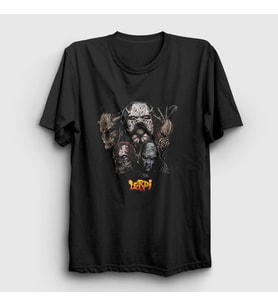 Presmono Unisex Siyah Band Lordi T-Shirt 375490tt