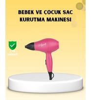 Çocuklara Özel Mini Fön Makinesi – 500/1000W Güç – Düşük Gürültü