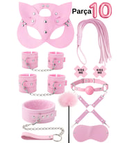 İPTİLA 10 PARÇA pembe  FANTEZİ ESARET SETİ