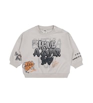 Civil Baby Graffiti Baskılı 6-18 Ay Sweatshirt - Haki