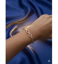 925 Ayar Sonsuzluk İtalyan Zincir Bileklik.rose.gold.rodaj