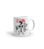 Leon Seramik Baskılı Beyaz Kupa
