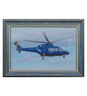 e38 EL İŞÇİLİĞİ AKRİLİK BOYAMA TABLO GÖKBEY  68x47 cm - 5986 (Karışık)